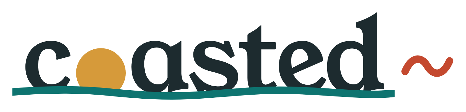 Coasted wordmark, dark letters for light backgrounds